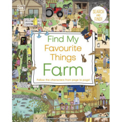 Find My Favourite Things Farm Follow the Characters from Page to Page