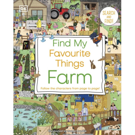 Find My Favourite Things Farm Follow the Characters from Page to Page