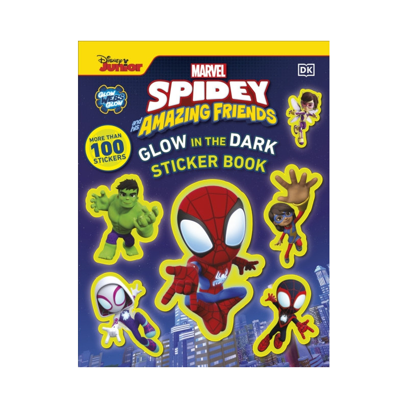 Marvel Spidey and His Amazing Friends Glow in the Dark Sticker Book With More Than 100 Stickers