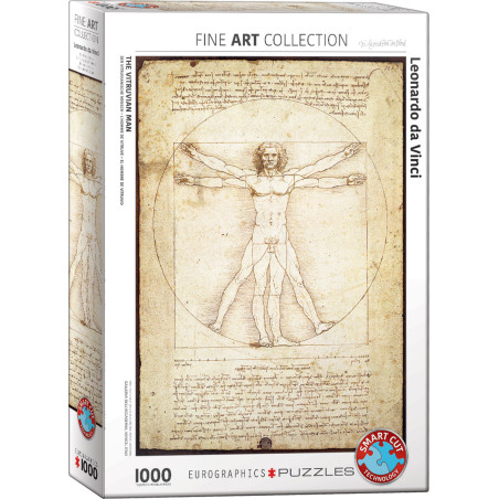 Eurographics The Vitruvian Man by Leonardo da Vinci 1000 Piece Puzzle