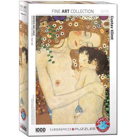 Eurographics Mother and Child (Detail) by Gustav Klimt 1000 Piece Puzzle