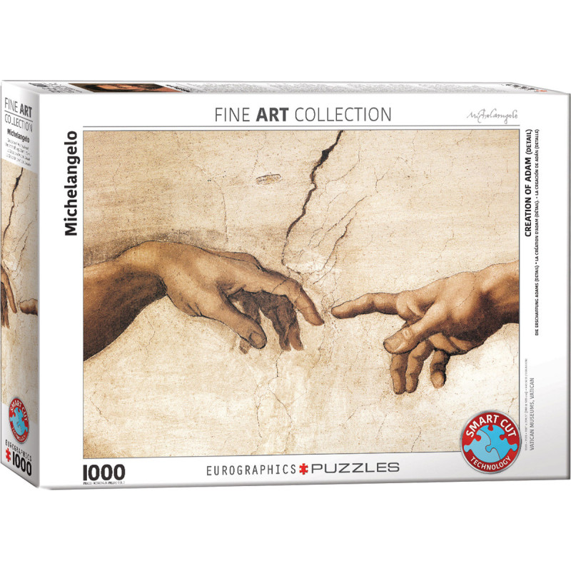 Eurographics Creation of Adam (Detail) by Michelangelo 1000 Piece Puzzle