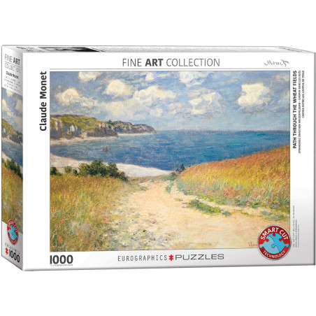 Eurographics Path through the Wheat Fields by Claude Monet 1000 Piece Puzzle