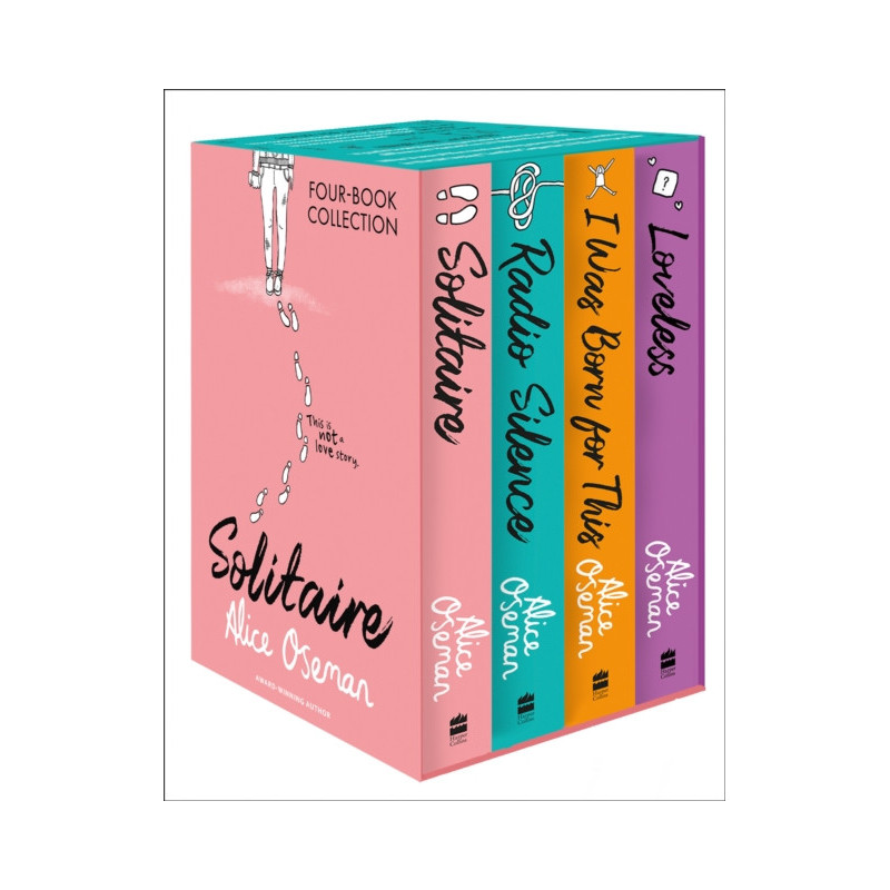 Alice Oseman Four-Book Collection Box Set (Solitaire, Radio Silence, I Was Born For This, Loveless)